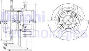 Delphi BG302 - Bremžu diski autospares.lv