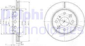 Delphi BG3074 - Bremžu diski www.autospares.lv