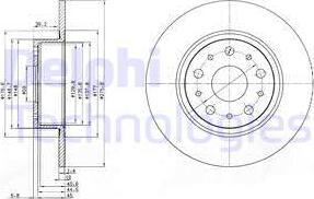 Delphi BG3076 - Bremžu diski www.autospares.lv