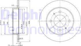 Delphi BG3070 - Bremžu diski www.autospares.lv