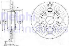 Delphi BG3078 - Bremžu diski autospares.lv