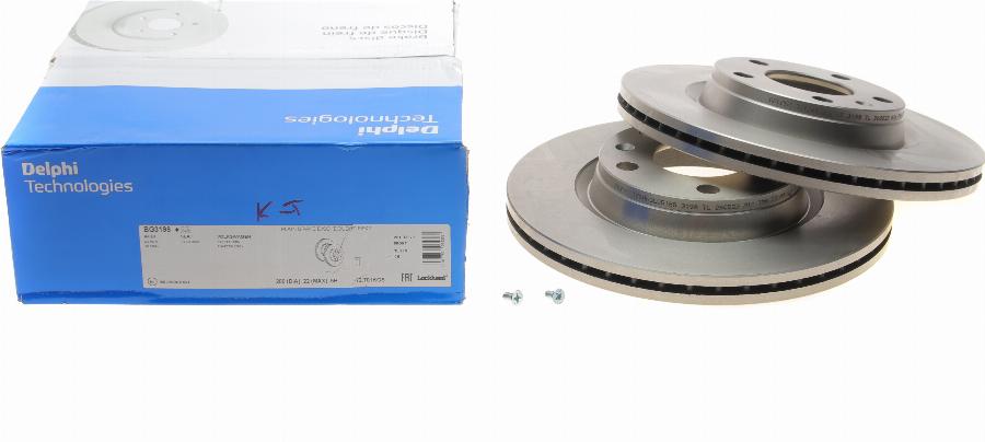 Delphi BG3198 - Brake Disc www.autospares.lv