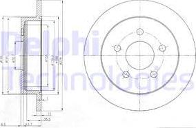 Delphi BG3143 - Тормозной диск www.autospares.lv