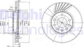 Delphi BG3142 - Тормозной диск www.autospares.lv