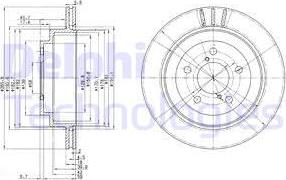 Delphi BG3154 - Bremžu diski www.autospares.lv