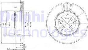 Delphi BG3151 - Brake Disc www.autospares.lv