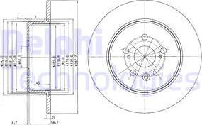 Delphi BG3169 - Bremžu diski www.autospares.lv