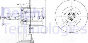 Delphi BG310 - Bremžu diski www.autospares.lv