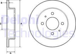 Delphi BG3112 - Bremžu diski www.autospares.lv