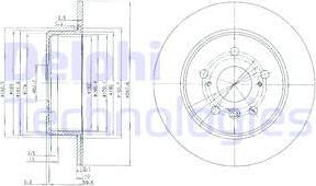 Delphi BG3183 - Bremžu diski www.autospares.lv