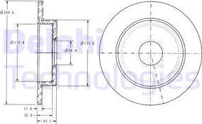 Delphi BG3131 - Bremžu diski www.autospares.lv