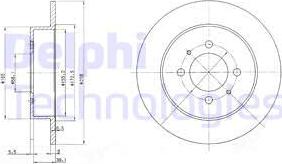 Delphi BG3125 - Bremžu diski www.autospares.lv