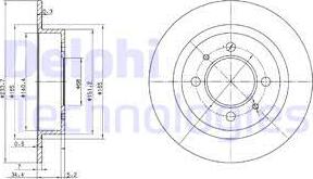 Delphi BG3126 - Bremžu diski www.autospares.lv