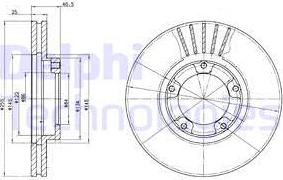 Delphi BG3174 - Bremžu diski www.autospares.lv