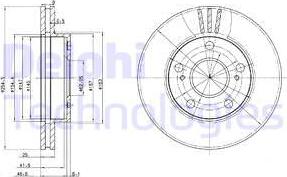 Delphi BG3172 - Bremžu diski autospares.lv