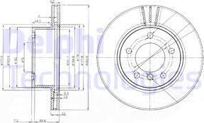 Delphi BG3899 - Bremžu diski www.autospares.lv