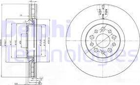 Delphi BG3898 - Bremžu diski autospares.lv