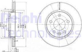 Delphi BG3893C - Bremžu diski www.autospares.lv