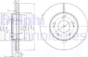 Delphi BG3848 - Bremžu diski www.autospares.lv