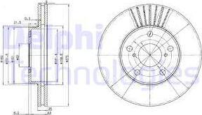 Delphi BG3856 - Bremžu diski autospares.lv