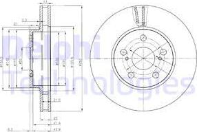 Delphi BG3850 - Bremžu diski autospares.lv