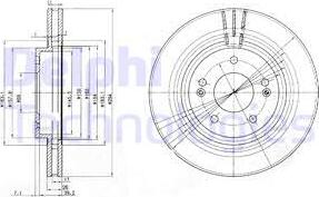 Delphi BG3860 - Bremžu diski www.autospares.lv