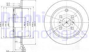 Delphi BG3867 - Bremžu diski autospares.lv