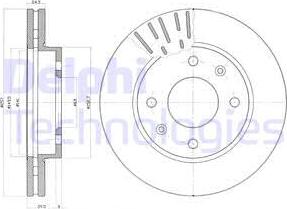 Delphi BG3801 - Bremžu diski www.autospares.lv