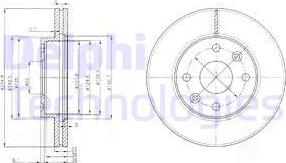 Delphi BG3802 - Bremžu diski www.autospares.lv