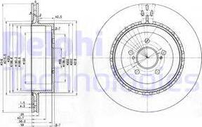 Delphi BG3819 - Bremžu diski www.autospares.lv