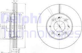 Delphi BG3810 - Bremžu diski www.autospares.lv