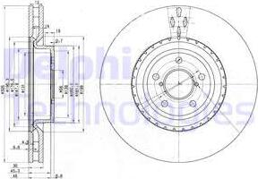 Delphi BG3818 - Bremžu diski www.autospares.lv