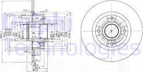 Delphi BG3888 - Bremžu diski www.autospares.lv