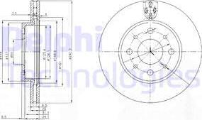 Delphi BG3839 - Bremžu diski www.autospares.lv