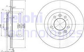 Delphi BG3836 - Bremžu diski autospares.lv