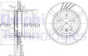 Delphi BG3831 - Bremžu diski www.autospares.lv