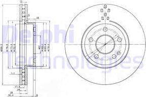 Delphi BG3838 - Bremžu diski www.autospares.lv