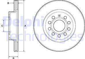 Delphi BG3832 - Bremžu diski www.autospares.lv