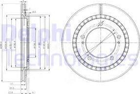 Delphi BG3820 - Bremžu diski www.autospares.lv