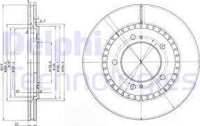 Delphi BG3821 - Bremžu diski www.autospares.lv