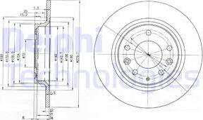 Delphi BG3875 - Bremžu diski www.autospares.lv