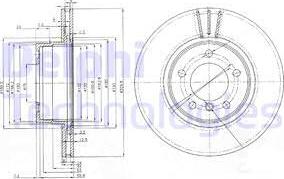 Delphi BG3870 - Bremžu diski autospares.lv