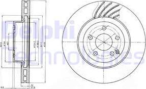 Delphi BG3877 - Bremžu diski www.autospares.lv