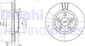 Delphi BG3347 - Bremžu diski www.autospares.lv