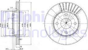 Delphi BG3359C - Bremžu diski autospares.lv