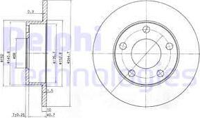 Delphi BG3381C - Bremžu diski www.autospares.lv