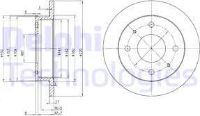 Delphi BG3337 - Bremžu diski www.autospares.lv