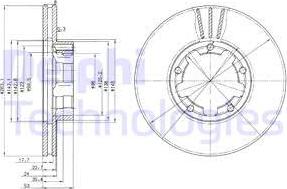 Delphi BG3245 - Bremžu diski www.autospares.lv