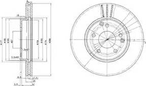 Delphi BG3240 - Bremžu diski www.autospares.lv