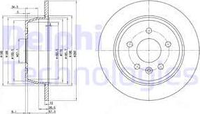 Delphi BG3241 - Bremžu diski www.autospares.lv